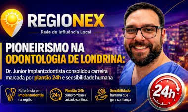 Pioneirismo na odontologia de Londrina: Dr. Junior Implantodontista consolidou carreira marcada por plantão 24h e sensibilidade humana