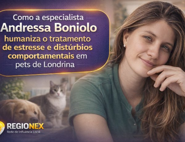 Andressa Boniolo consolida carreira marcada por pioneirismo em comunicação sensorial e bem-estar pet em Londrina