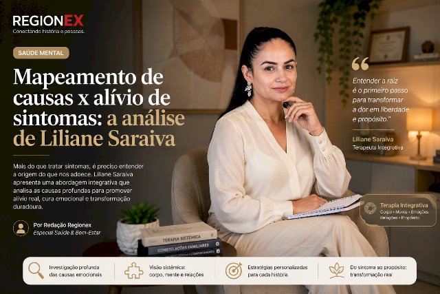 Mapeamento de causas x alívio de sintomas: a análise de Liliane Saraiva sobre o tratamento da depressão em Londrina
